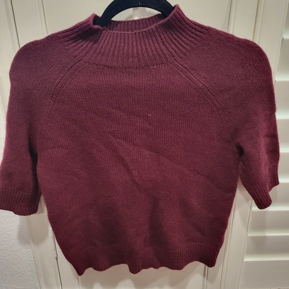 Theory Cashmere Mock Neck Top - Picture 2 of 6